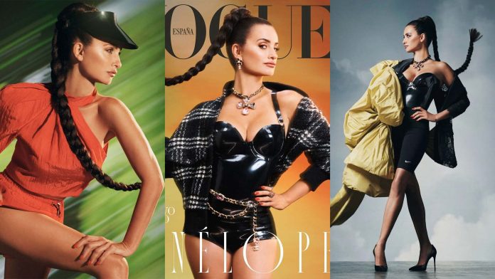 Penelope Cruz wears Atsuko Kudo Latex fashion clothing for Vogue Spain magazine September issue