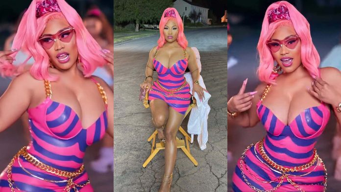 nicki-minaj-barbiecore-latex-dress-fashion-super-freaky-girl-video-header Nicki Minaj wears latex dress for Super Freaky Girl music video