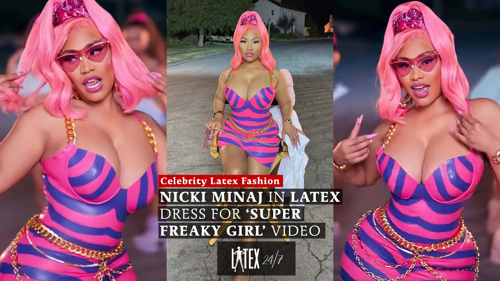 Nicki Minaj In Latex Dress For Super Freaky Girl Video Latex