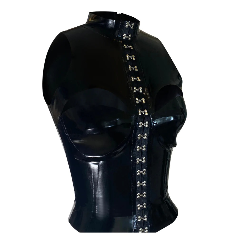 Vex Clothing Latex Fashion Burn Baby Top