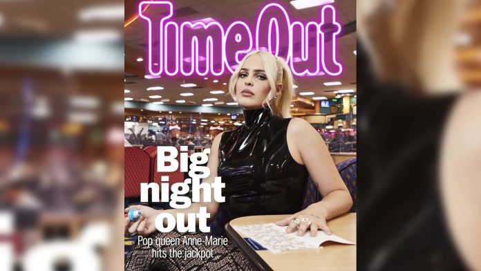 Anne-Marie in Chronomatic Latex Valentine Bodysuit for Time Out London Magazine