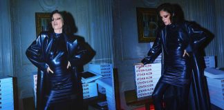 Coco Rocha in Avellano Latex at Paris Fashion Week Coco Rocha in Avellano Latex at Paris Fashion Week