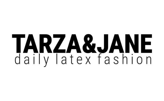 Tarza & Jane Logo Latex Clothing Fashion Directory