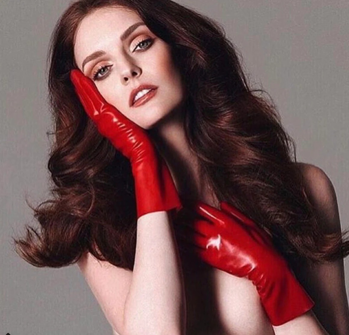 Vex Clothing Latex Christmas Holiday Collection Wristlet Gloves