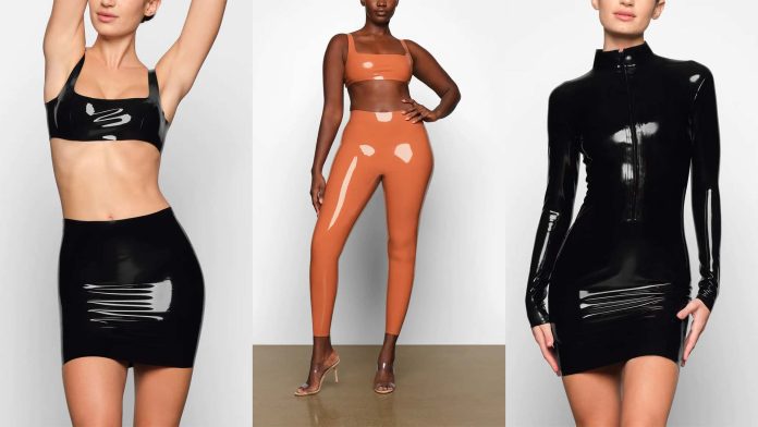 kim-kardashian-skims-launches-latex-clothing-fashion-collection-range-header Kim Kardashian's SKIMS Launches Latex Clothing Fashion Range