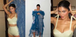 Kylie Jenner Stuns in Latex Lingerie Under Maison Margiela Kylie Jenner wears Latex lingerie under Maison Margiela coat to Maison Margiela Menswear Fall/Winter 2023 launch