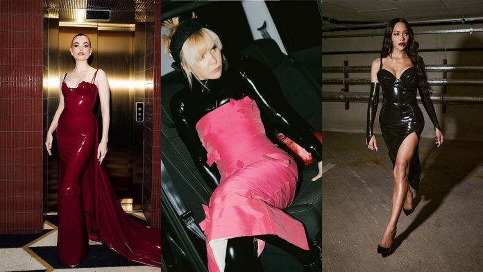 atsuko-kudo-latex-fashion-bafta-british-vogue-party-charli-howard-paloma-faith-munroe-bergdorf-header Atusko Kudo Latex Fashion is worn by Charli Howard, Paloma Faith, Munroe Bergdorf and Ikram Abdi Omar at this years BAFTA British Vogue Party