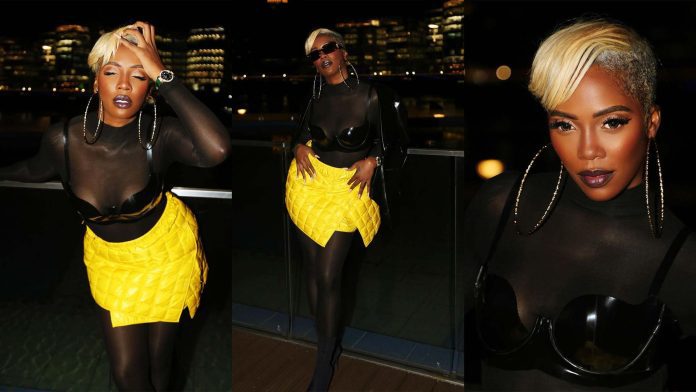 tiwa-savage-atsuko-kudo-latex-moncler-london-fashion-week-header Tiwa Savage wears Atsuko Kudo Latex fpr Moncler showcase at London Fashion Week