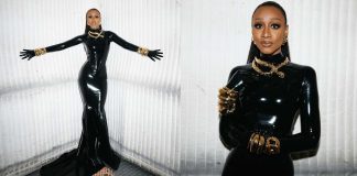Beverley Knight in Atsuko Kudo Latex Gown at Olivier Awards Beverley Knight in Atsuko Kudo Latex Gown at Olivier Awards