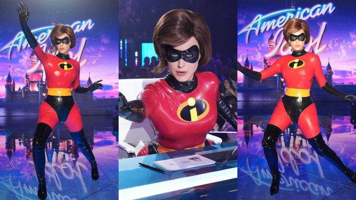 Katy Perry wears Vex Latex Incredibles Costume American Idol