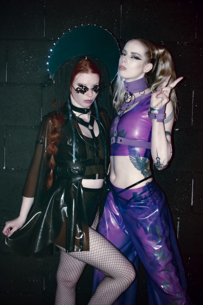 Liquid Disco Latex Wasteland Amsterdam Stephanie O'Hare Lara Aimee photographed by James MSLB