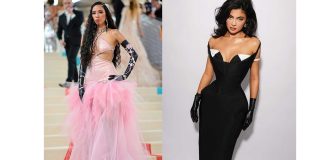 Met Gala 2023: Latex Gloves Trend Continues Kylie Jenner and Quannah ChasingHorse accessorise with Latex gloves to this years Met Gala 2023