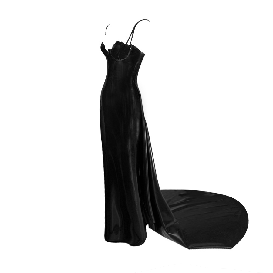 Atsuko Kudo Restricted Scallop Cup Ball Gown