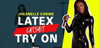 Daring Filmmaker Jheanelle Corine Shines in Skintight Latex Catsuit Try On Latex fashion influencer Jheanelle Corine reveals latex catsuit and dress try on as she explores the world of William Wilde and Bright&Shiny