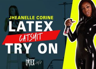Latex fashion influencer Jheanelle Corine reveals latex catsuit and dress try on as she explores the world of William Wilde and Bright&Shiny