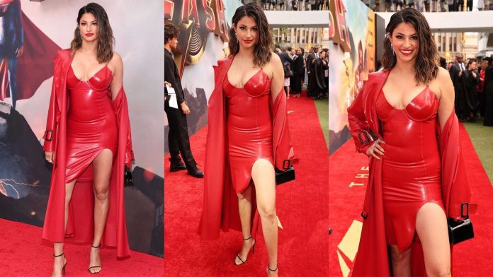 Richa Moorjani wears Vex Latex to 'The Flash' Premiere