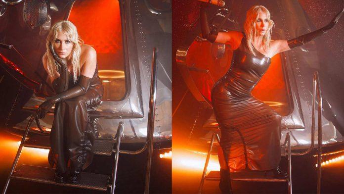 Singer Kesha Appears in See-Through Latex for New Video