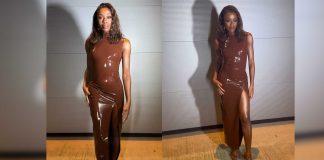 AJ Odudu in Atsuko Kudo Latex: Big Brother Eviction Night Never Looked So Good AJ Odudu stuns wearing Atsuko Kudo Latex for Big Brother eviction night