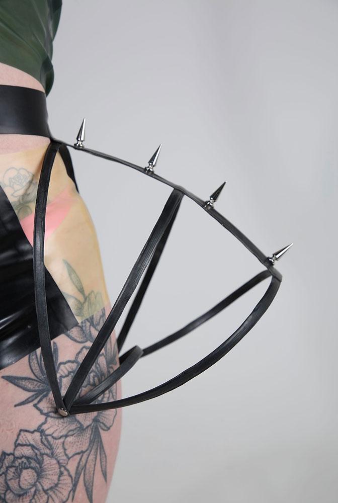 Riarebé latex fashion clothing closeup