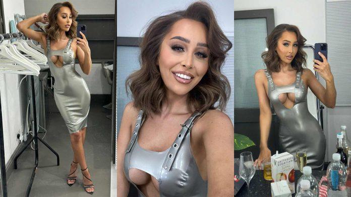 Ella Morgan Sets Celebs Go Dating Ablaze in Custom Jack London Latex Look