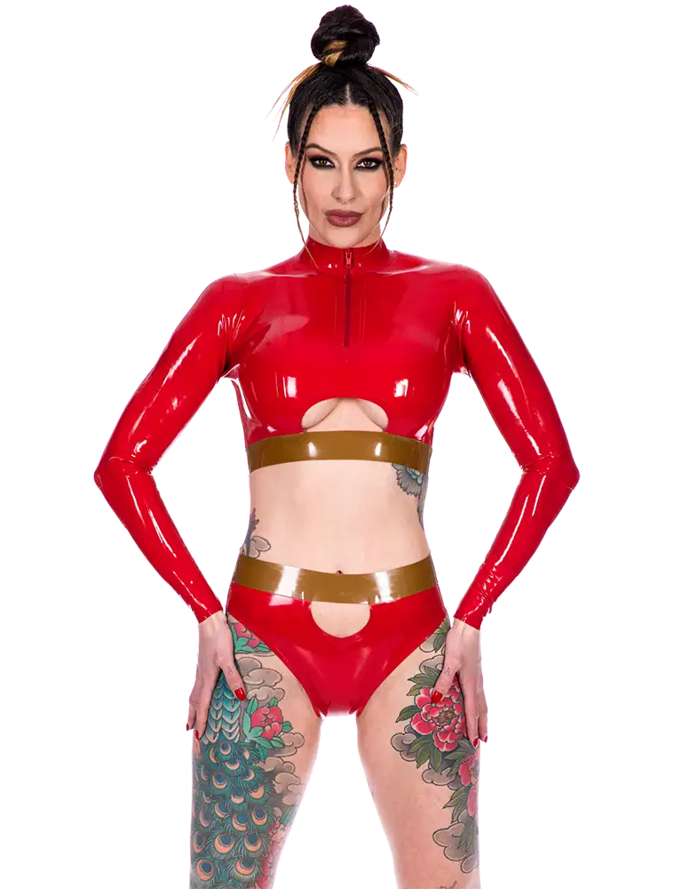 Libidex Latex Hayden Crop Top