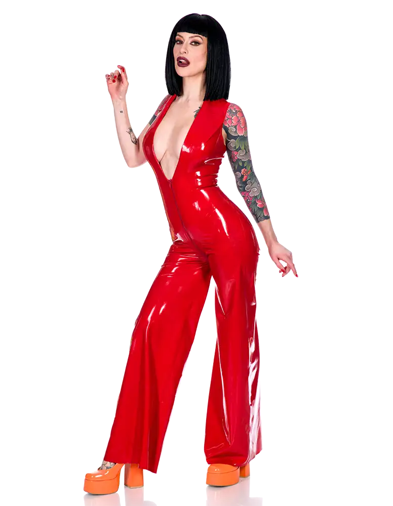 Libidex Latex Tuxedo Jumpsuit