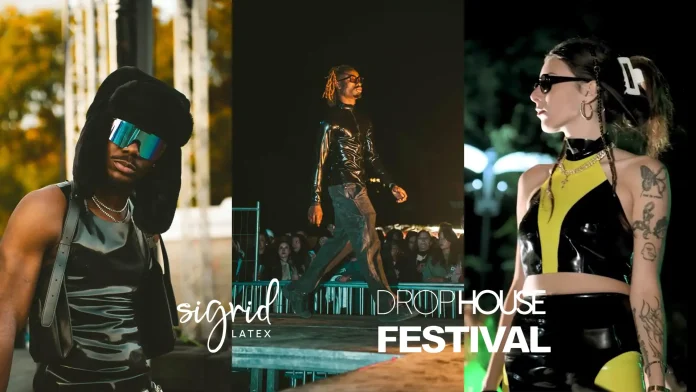 Sigrid Latex shines on the catwalk at DropHouse Festival