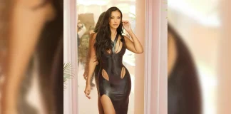 Love Island’s Maya Jama Sets Hearts Racing in Latex Maya Jama wears Insatiable Studio latex dress gown on Love Island