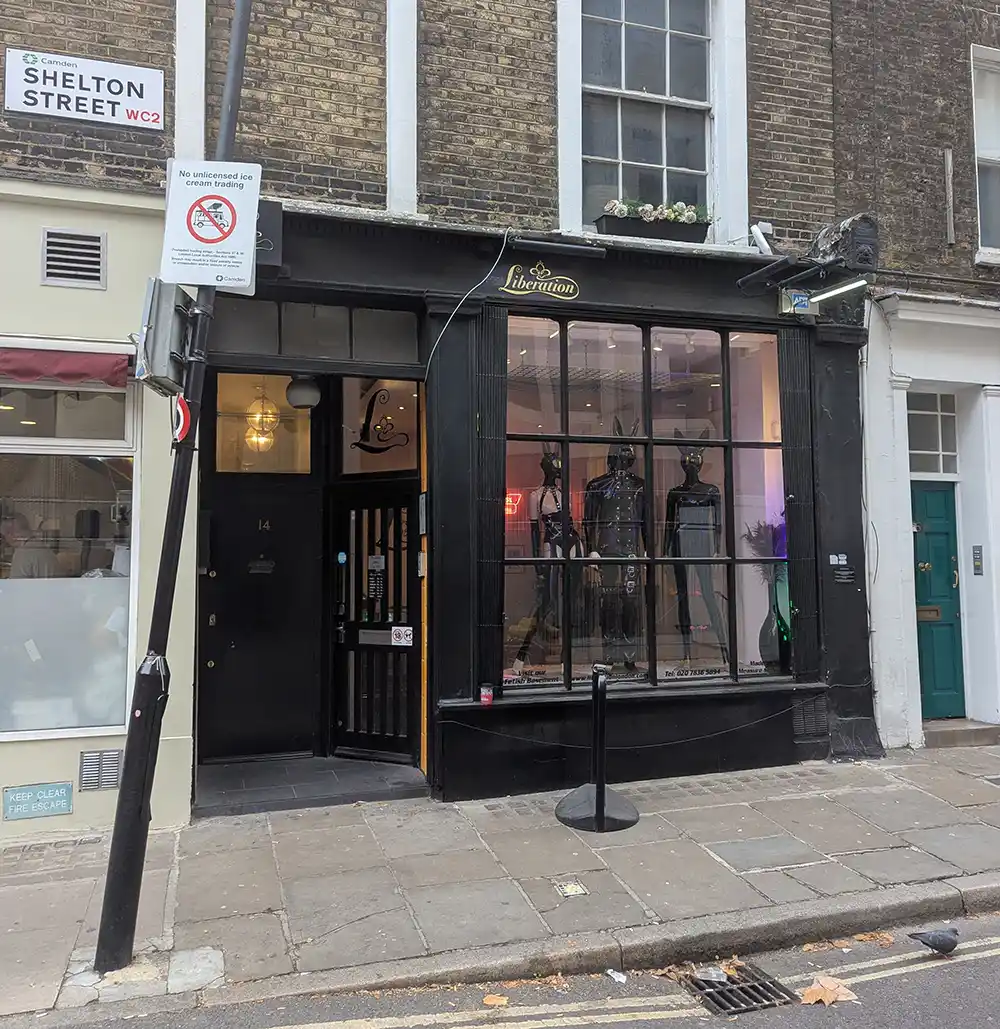 Liberation storefront in Covent Garden London
