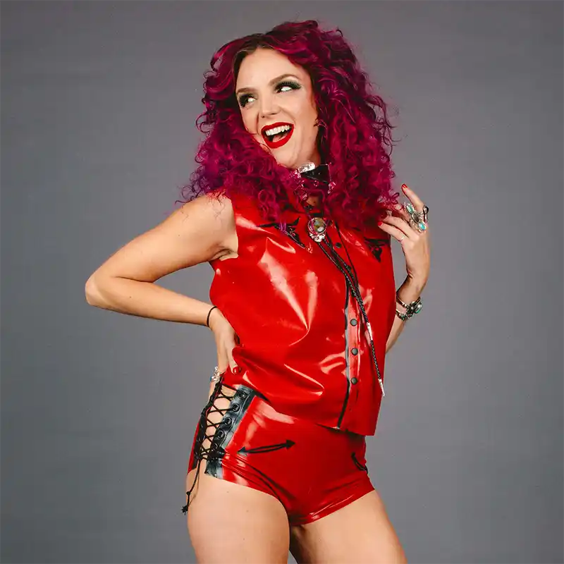 Star Boho Bunnie wears HEVEA latex designs