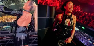 Latex Fashion Raises The Temperature at Hï Ibiza DJs Tita Lau and Indira Paganotto wear Elissa Poppy and FBLD Latex at Hi Ibiza club