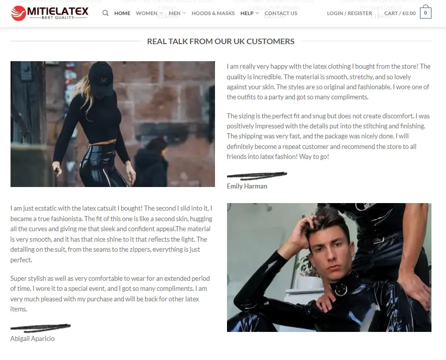 Elite Latex Testimonials
