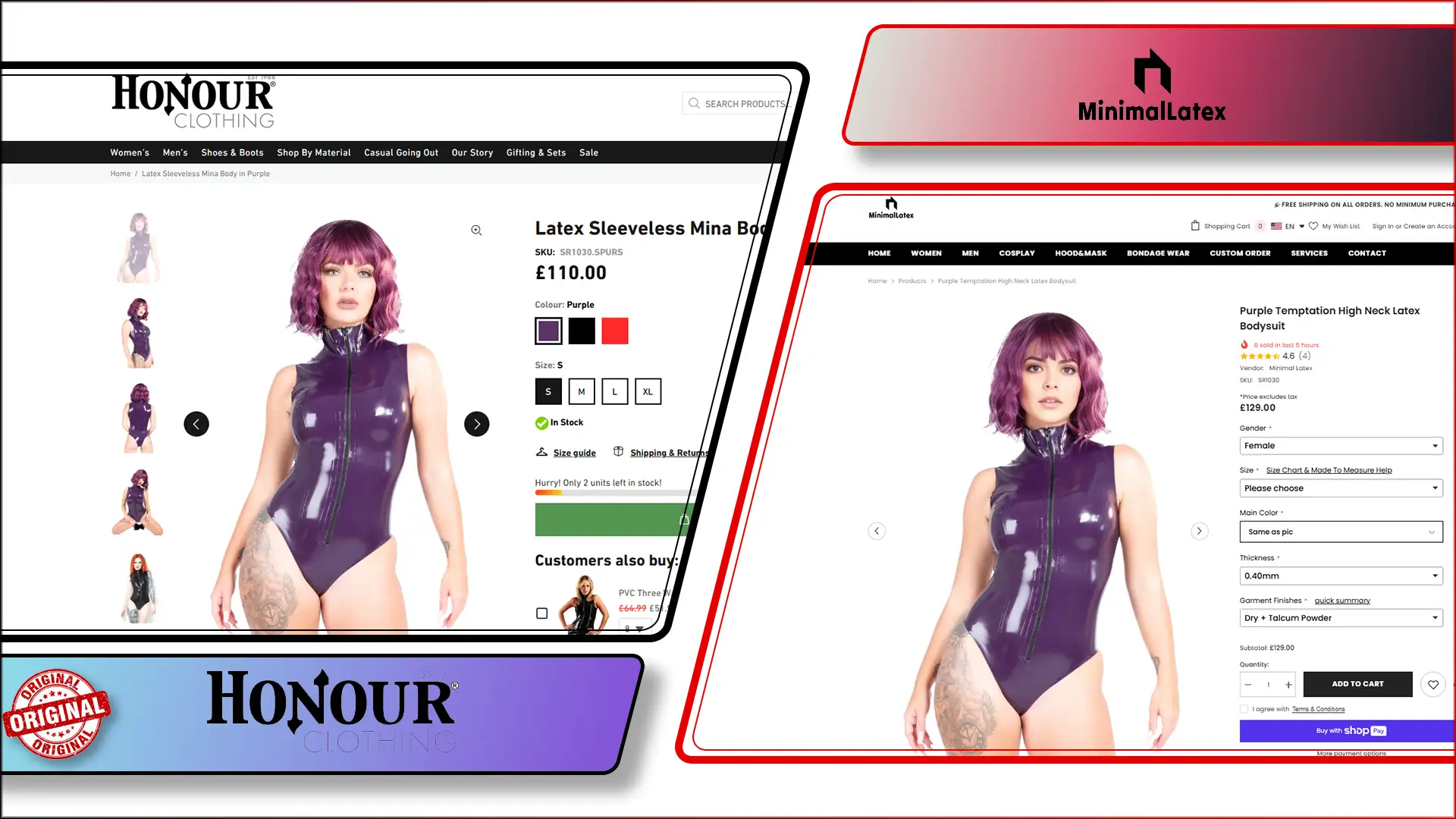 Honour Clothing and Minimal Latex