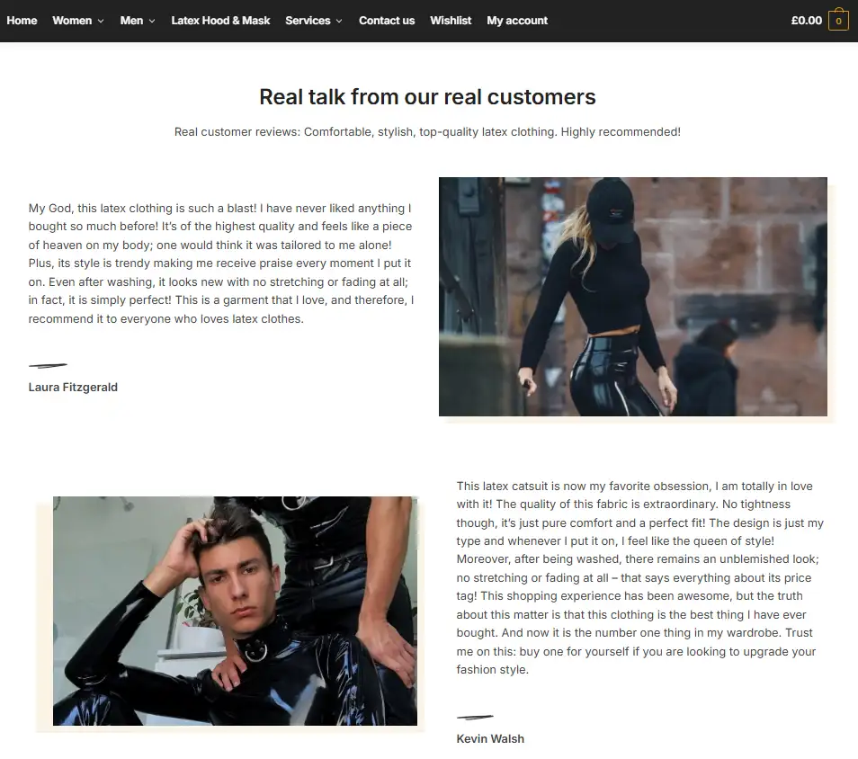 Latex Charms Testimonials