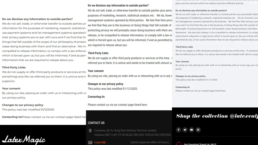 Privacy Statements