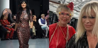 Vin and Omi’s ‘Dysphoriana’ Latex is a Decisive Call to Action Jane Moore, Jo Wood and Dame Prue Leith walk for Vin and Omi Dysphoriana collection launch at London Fashion Week