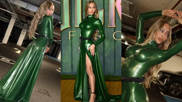 munroe-bergdorf-atsuko-kudo-latex-clothing-fashion-wicked-for-good-london-premiere Munroe Bergdorf wears Atsuko Kudo Latex to Wicked: For Good London Premiere