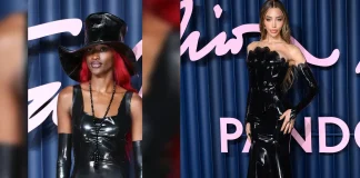 Latex Fashion Makes an Impact at British Fashion Awards Sienna King and Munroe Bergdorf wear latex at British Fashion Council Fashion Awards