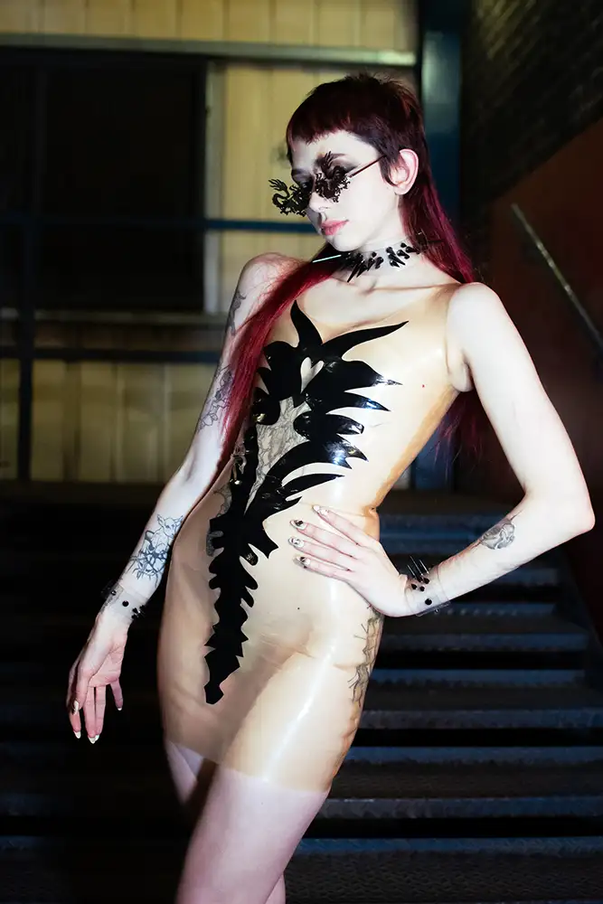 Kaya wears Liquid Disco Latex at Torture Garden in London
