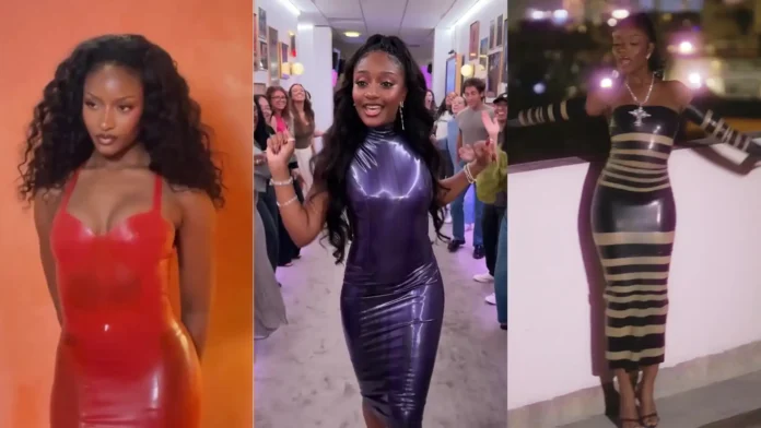 ayra-starr-latex-fashion-clothing-jennifer-hudson-show-scarlett-society Ayra Starr wears latex fashion on the Jennifer Hudson Show as well as Scarlett Society Label latex for recent music videos
