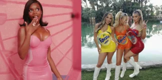 Latex Takes the Desert by Storm: The Ultimate Coachella 2026 Fashion Trend Olandria Carthen wears Venus Protoype latex and Abella Danger, Valentina Page and Kayley Gunner wear Maggie Delena Latex to Coachella Festival