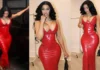 Red Alert! Cardi B Wows in Poster Girl’s Corset-Inspired Latex Ensemble Cardi B wears Poster Girl x KHY latex fashion
