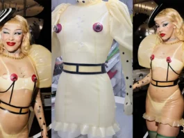 Designing for Doja Cat: The Behind-the-Scenes Latex Engineering by Coco Latex Doja Cat wears Coco Latex to MAC Cosmetics Paris Event