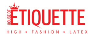 House of Etiquette Logo Latex Clothing Fashion Directory
